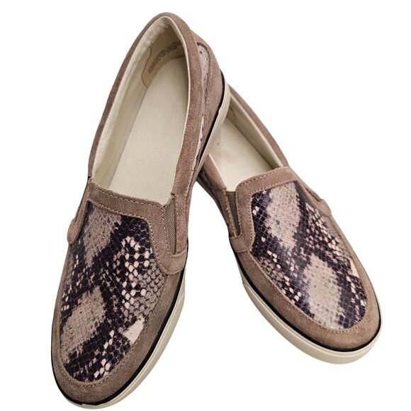 Nine West Women's Brodie Slip-On Snakeskin Print Sneakers Size 9.5M - Picture 2 of 16